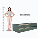 Ver imagem 6 de Cama Solteiro Bicama Ditália Cm-20 Cor:verde Oliva