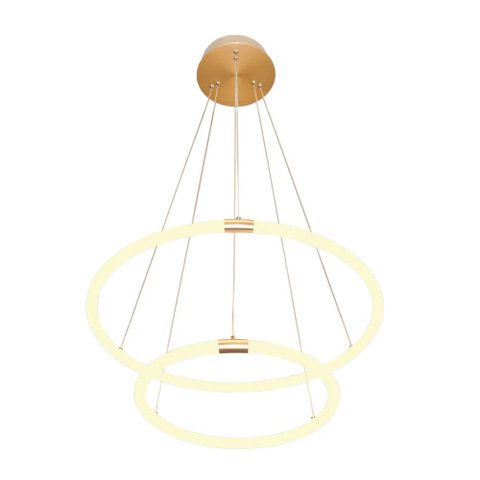 Pendente Circolo French Gold Led 43,2w 3000K Bivolt BB022 Bella