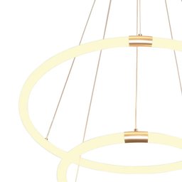 Pendente Circolo French Gold Led 43,2w 3000K Bivolt BB022 Bella - 2