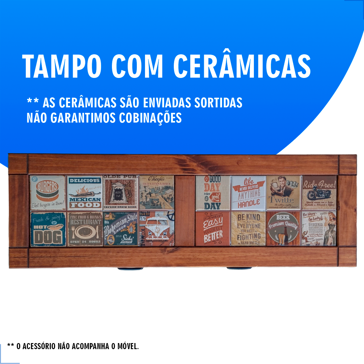 Aparador Rack Buffet Mesa Auxiliar Tv Video 100 Cm Cerâmica Organizador Multiuso Sala Balcão Retro - 4