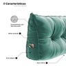 Almofada para Cabeceira Encosto Apoio Lombar Spot 160cm com Porta Celular Veludo - Desk Design - 5