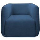 Ver imagem 1 de Poltrona para Sala e Escritório Decorativa Maliva Veludo Azul Marinho
