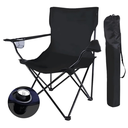 Ver imagem 3 de Cadeira Portátil Dobrável Pesca Camping Praia Encosto 120kg