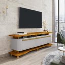 Ver imagem 2 de Rack Guarapari para Tv de 75" Naturalle/off-white - Bechara