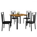 Ver imagem 2 de Mesa de Jantar 4 Lugares Madri Preto/nature - Art Panta