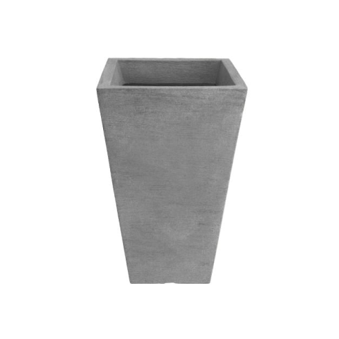 Vaso Trapezio Grafiato 65 Cinza Claro
