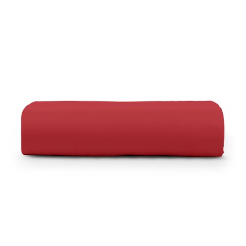 Lençol Queen Cintilante Percal 180 Fios 100% Algodão sem Elástico - Vermelho