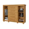 Cômoda Grande Reforçada Casal Havana em Mdf 5 Gavetas Fenix - 4