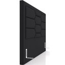 Ver imagem 6 de Cabeceira Cama Box King 195cm Estofada Nora P05 Veludo Preto - Lyam Decor