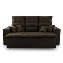 Ver imagem 5 de Sofá Retrátil e Reclinável 180cm Suede com Molas Espirais Europa King House
