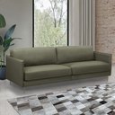 Ver imagem 1 de Sofá Decorativo Anthony 4 Lugares Sala de Estar 270cm Pés em Aço Couro Fendi G88 - Gran Belo