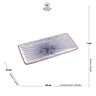 Prato Retangular Porcelana Koji 25cm Mesa Posta 17864 - 5