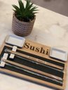 Ver imagem 2 de Kit Conjunto Refeição Oriental para Sushi em Ardosia