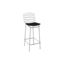 Ver imagem 1 de Banqueta de Cozinha Aço Marçal Datena Pb22cr 1 Un Cromado/courano Preto - Pozza