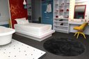 Ver imagem 2 de Tapete Redondo 2,00m Quarto Sala Escritório Pelo Macio.:Preto