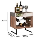 Ver imagem 6 de Kit Adega e Mesa Auxiliar Industrial Ariel Demolição - Pallazio