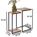 Ver mais imagens de Kit Adega e Mesa Auxiliar Industrial Ariel Demolição - Pallazio