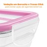 Potes Herméticos de Plástico Freshy 3 peças 537mL Roxo - Sanremo - 6