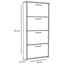 Ver imagem 6 de Sapateira Anne Preto - Moveisaqui