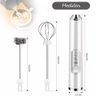 Misturador Bebidas Ovos Mini Mixer Fuê Portátil Elétrico Preto - Branco Branco - 2
