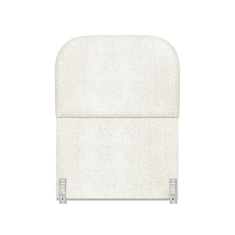 Cabeceira Cama Box Solteiro 100 Cm Estofada Revestida em Bouclé Orgânica