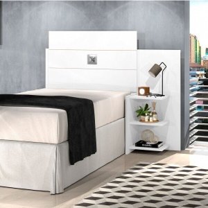 Cabeceira Solteiro com Prateleiras Acapulco 