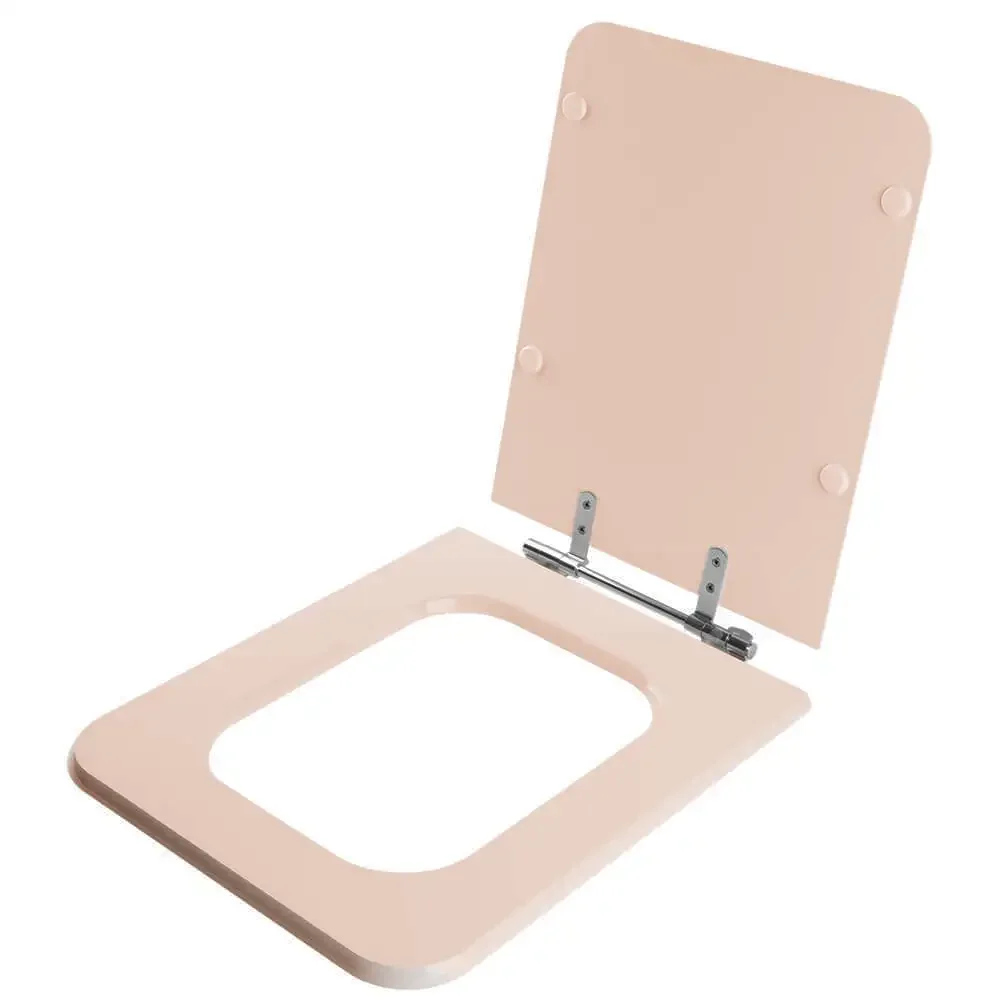 Assento Sanitário Poliester Square Coral para vaso Incepa - 2