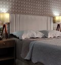 Ver imagem 1 de Cabeceira Solteiro Estofada Double Suede Bege 90 X 120 Rbl