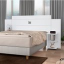 Ver imagem 1 de Cabeceira Casal Regulável com Prateleiras Acapulco