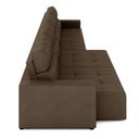 Ver mais imagens de Sofá Retrátil 6 Lugares 444cm 4 Módulos Nero Couro Cappuccino G52 - Gran Belo