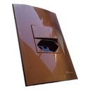 Ver imagem 1 de Conjunto 4x2 Linha Marrom Sleek Alto Brilho Margirius 4x2" 1 Interruptor Paralelo + Tomada 10 Ajunta