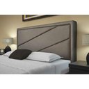 Ver imagem 3 de Cabeceira Cama Box Estofada King Oxford Suede Bege - Probel