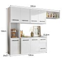 Ver imagem 4 de Armario Cozinha 7 Portas e 2 Gavetas Juliete