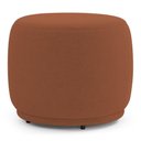 Ver imagem 2 de Poltrona Decorativa com Puff Orgânico Molly Bouclê Terracota - Desk Design