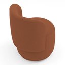 Ver mais imagens de Poltrona Decorativa com Puff Orgânico Molly Bouclê Terracota - Desk Design