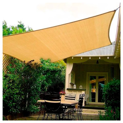 Tela Sombreamento Areia 5x1.5 Metros para Cobertura e Decorativa