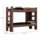 Ver imagem 3 de Beliche Safira 100% MDF com Prateleira Mais Móveis