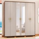 Ver imagem 2 de Guarda Roupa Casal 203cm com Espelho Noronha Imbuia/fendi - Vila Rica