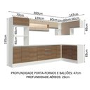 Ver mais imagens de Cozinha Completa Modulada de Canto Smart 100% MDF Madesa