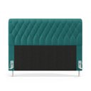 Ver imagem 3 de Cabeceira Bellatrix 160 para Cama Queen Suede Azul Turquesa Aradecor