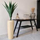 Ver imagem 2 de Vaso Decorativo Fibra de Vidro Florida P 65cm Areia Brilho Lindo Vaso