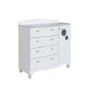 Ver imagem 2 de Cômoda para Quarto Infantil 93cm com Porta e 4 Gavetas Cor:branco