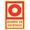 Placa Fotoluminescente Bomba de incêndio E3 30x40 BR Controll - 1