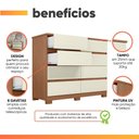 Ver imagem 5 de Cômoda 8 Gavetas Apolo