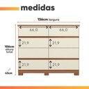 Ver imagem 4 de Cômoda 8 Gavetas Apolo