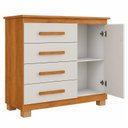 Ver imagem 4 de Cômoda Monique Grande 4 Gavetas 1 Porta com Prateleira 100% MDF Yescasa