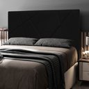 Ver imagem 2 de Cabeceira Cama Box Casal Mali 140cm Suede Preto - Abmaza