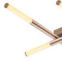 Ver imagem 1 de Plafon de Sobrepor Palito Dourado (c)86cm (l)70cm (a)7cm 6x6w 2700k 1800lm - Cd017