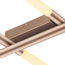 Ver imagem 3 de Plafon de Sobrepor Palito Dourado (c)86cm (l)70cm (a)7cm 6x6w 2700k 1800lm - Cd017
