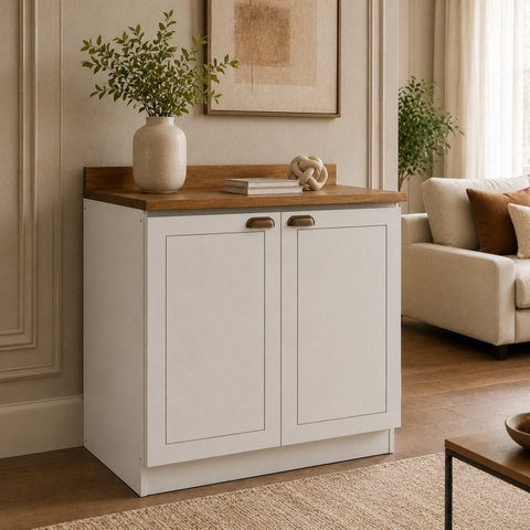 Balcão Aparador Buffet Estilo Americano Frentes Frisadas Tampo Reforçado 25mm